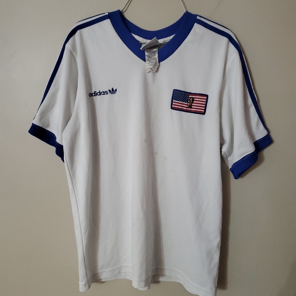 Vintage Adidas FIFA 1998 World Cup Athletic Jersey Medium #2130